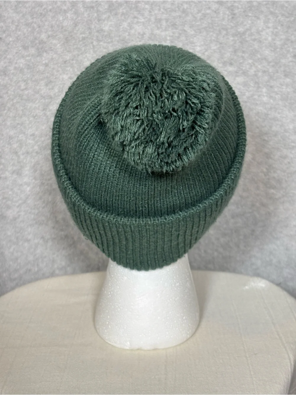 Carhartt Knit Pom-Pom Cuffed Beanie Hat-Green-Women One Size